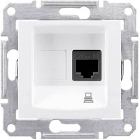 SDN4300123 Комп'ютерна розетка UTP RJ45 кат.5e неекранована Sedna. Колір Слонова кістка
