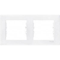 SDN5800321 Декоративна рамка 2-постова горизонтальна Sedna. Колір Білий