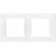 ⚡SDN5800321 Декоративная рамка 2-постовая горизонтальная Sedna. Цвет Белый