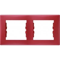 SDN5800341 Декоративна рамка 2-постова горизонтальна Sedna. Колір Червоний