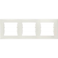 SDN5800523 Декоративна рамка 3-постова горизонтальна Sedna. Колір Слонова кістка
