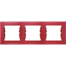 SDN5800541 Декоративна рамка 3-постова горизонтальна Sedna. Колір Червоний
