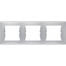SDN5800560 Декоративна рамка 3-постова горизонтальна Sedna. Колір Алюміній