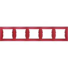 SDN5800941 Декоративна рамка 5-постова горизонтальна Sedna. Колір Червоний