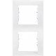 ⚡SDN5801121 Декоративная рамка 2-постовая вертикальная Sedna. Цвет Белый