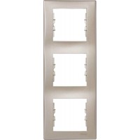 SDN5801368 Декоративна рамка 3-постова вертикальна Sedna. Колір Титан