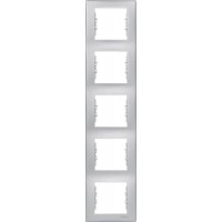 SDN5801560 Декоративна рамка 5-постова вертикальна Sedna. Колір Алюміній