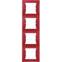 SDN5802041 Декоративна рамка 4-постова вертикальна Sedna. Колір Червоний