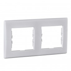 ⚡Рамка 2-местная горизонтальная IP44 белая Sedna (SDN5810321)