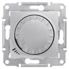 SDN2200960 Світлорегулятор поворотно-натискний індуктивний 1000 ВА серії Sedna. Колір Алюміній