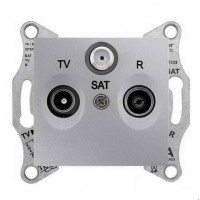 ⚡SDN3501260 Розетка TV/R/SAT проходная 8 dB Sedna. Цвет Алюминий