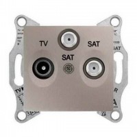 ⚡SDN3501268 Розетка TV/R/SAT проходная 8 dB Sedna. Цвет Титан