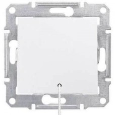 SDN1200121 Вимикач зі шнурком 10A серії Sedna. Колір Білий