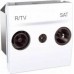 MGU3.455.18 Розетка TV-R\SAT кінцева серія Unica