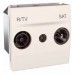 MGU3.454.25 Розетка TV-R\SAT одиночная серия Unica