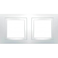 Рамка двухместная белая Unica Basic MGU2.004.18