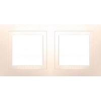 Рамка двомісна Слонова кістка Unica Basic MGU2.004.25 Рамка двомісна Слонова кістка Unica Basic MGU2.004.25