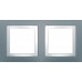 Рамка 2-местная серый техно Unica Basic MGU2.004.858