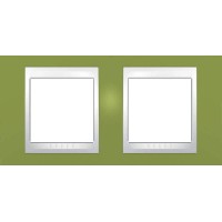 Рамка двухместная Unica Plus. Цвет Фисташковый MGU6.004.566