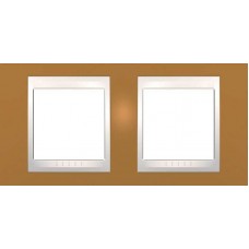 MGU6.004.569 Рамка 2-місна Unica Plus. Колір Помаранчевий