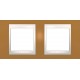 Рамка двомісна Unica Plus. Колір Помаранчевий MGU6.004.569