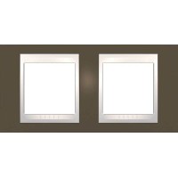 Рамка двомісна Unica Plus. Колір Какао MGU6.004.571