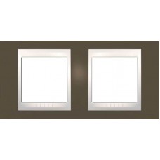 MGU6.004.571 Рамка 2-местная Unica Plus. Цвет Какао