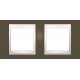 Рамка двухместная Unica Plus. Цвет Какао MGU6.004.571