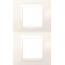 MGU6.004V.25 Рамка 2-местная Unica Plus. Цвет Слоновая кость