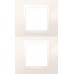 MGU6.004V.25 Рамка 2-местная Unica Plus. Цвет Слоновая кость
