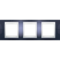 Рамка трехместная Unica Plus. Цвет Индиго MGU6.006.842