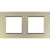 Рамка двухместная Unica Quadro. Цвет Титановый MGU6.704.57
