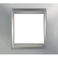 Рамка 1-местная Unica Top. Цвет Матовый хром/Алюминий MGU66.002.038