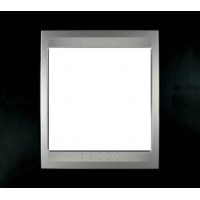 Рамка одноместная Unica Top. Цвет Черный родий/Алюминий MGU66.002.093