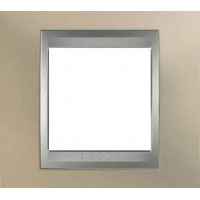 Рамка одноместная Unica Top. Цвет Титановый/Алюминий MGU66.002.095