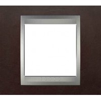 Рамка одноместная Unica Top. Цвет Табак/Алюминий MGU66.002.0M4