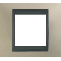 Рамка одноместная Unica Top. Цвет Матовый никель/Графит MGU66.002.239 Рамка одноместная Unica Top. Цвет Матовый никель/Графит MGU66.002.239