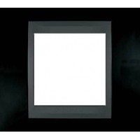 Рамка одноместная Unica Top. Цвет Черный родий/Графит MGU66.002.293