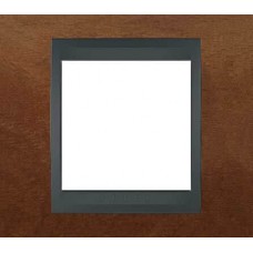 Рамка 1-местная Unica Top. Цвет Черешня/Графит MGU66.002.2M2
