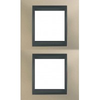 Рамка двухместная Unica Top. Цвет Титановый/Графит MGU66.004V.295 Рамка двухместная Unica Top. Цвет Титановый/Графит MGU66.004V.295