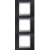 Рамка 3-местная Unica Top. Цвет Металлик/Алюминий MGU66.006V.097
