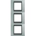 Рамка 3-местная Unica Top. Цвет Изумрудный/Графит MGU66.006V.294