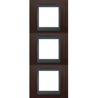 Рамка трехместная Unica Top. Цвет Табак/Графит MGU66.006V.2M4 Рамка трехместная Unica Top. Цвет Табак/Графит MGU66.006V.2M4