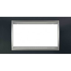 Рамка 4-модульная Итальянский дизайн Unica Top. Цвет Металлик/Алюминий MGU66.104.097 Рамка 4-модульная Итальянский дизайн Unica Top. Цвет Металлик/Алюминий MGU66.104.097