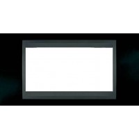 Рамка 4-модульная Итальянский дизайн Unica Top. Цвет Черный родий/Графит MGU66.104.293