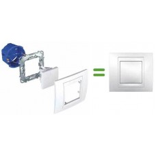 MGU6.004V.25 Рамка 2-местная Unica Plus. Цвет Слоновая кость