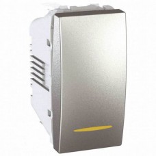 Выключатель одноклавишный двухполюсный с контрольной подсветкой 16А серия Unica MGU3.162.30S