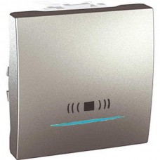 Выключатель одноклавишный кнопочный с подсветкой, тип «звонок» Unica 10А MGU3.206.30CN