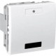 Выключатель KNX с LED индикатором и ИК приемником 2-кнопочный серия Unica MGU5.532.18