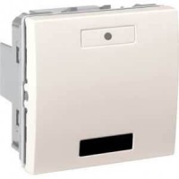 Вимикач KNX з LED індикатором та ІЧ приймачем Unica (арт. MGU5.532.25), 2 кнопки